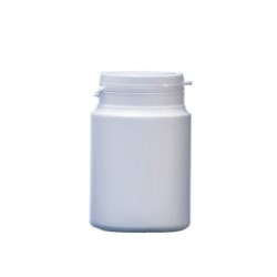 100ml White HDPE Pharma Secure Container, 43mm Snap-on Neck